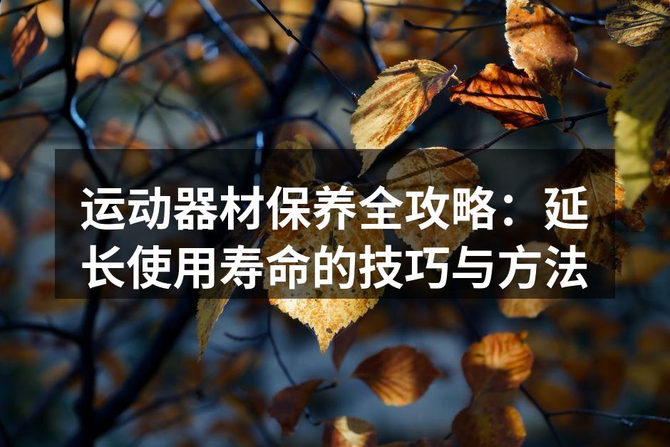 定期清洁运动器材