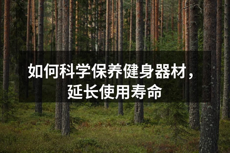 定期清洁器材，保持最佳状态